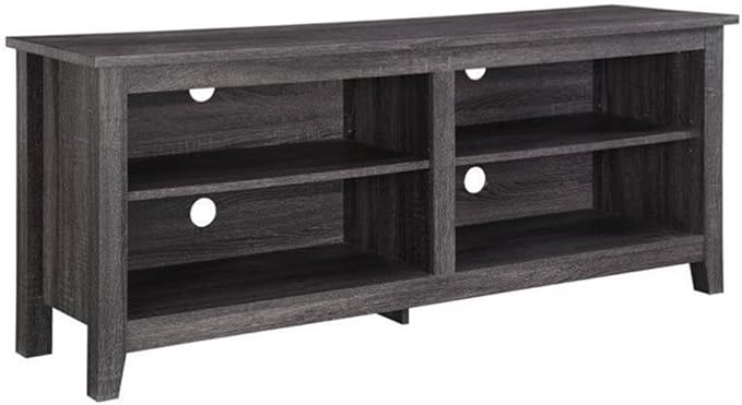 58" Minimal Rustic Farmhouse Wood TV Stand Console for TV's up to 64" Flat Screen