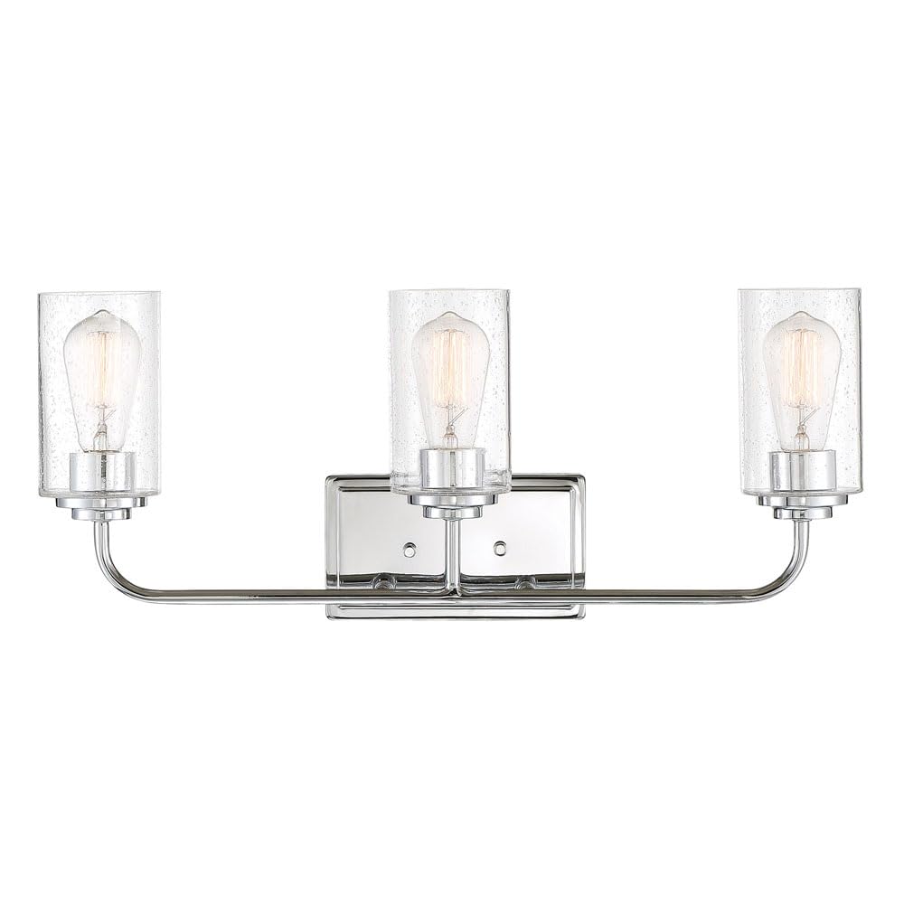 3-Lights Logan Vanity Light Fixture, 24.5 Inch Wall Mount Sconce for Bathroom
