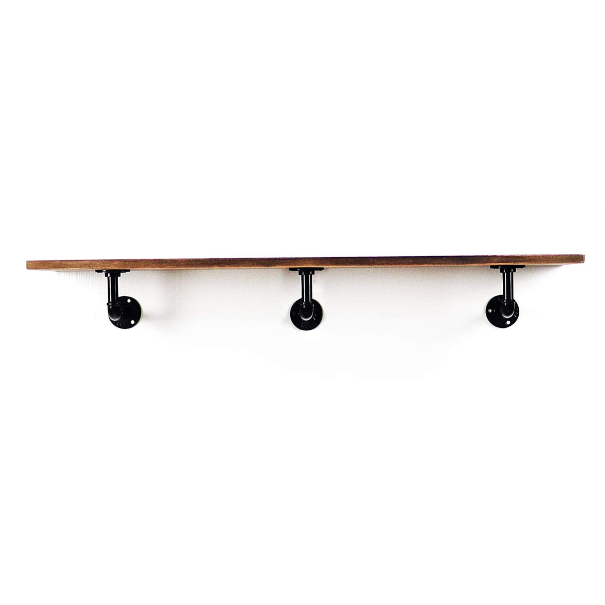 Industrial Pipe Floating Shelf Rustic Vintage Display Rack