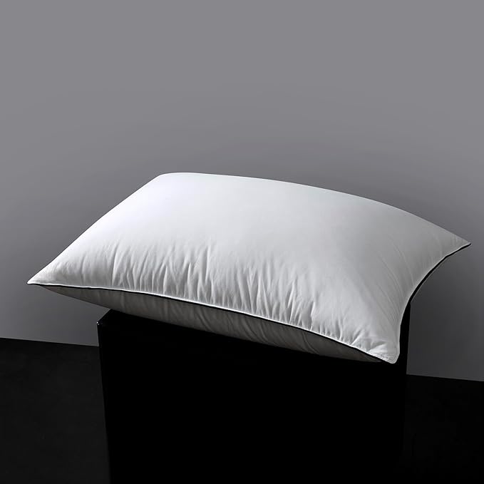 Goose Down Pillows - 550+ Fill Power - Hotel Bed Pillows for Back,Side,Stomach Sleepers