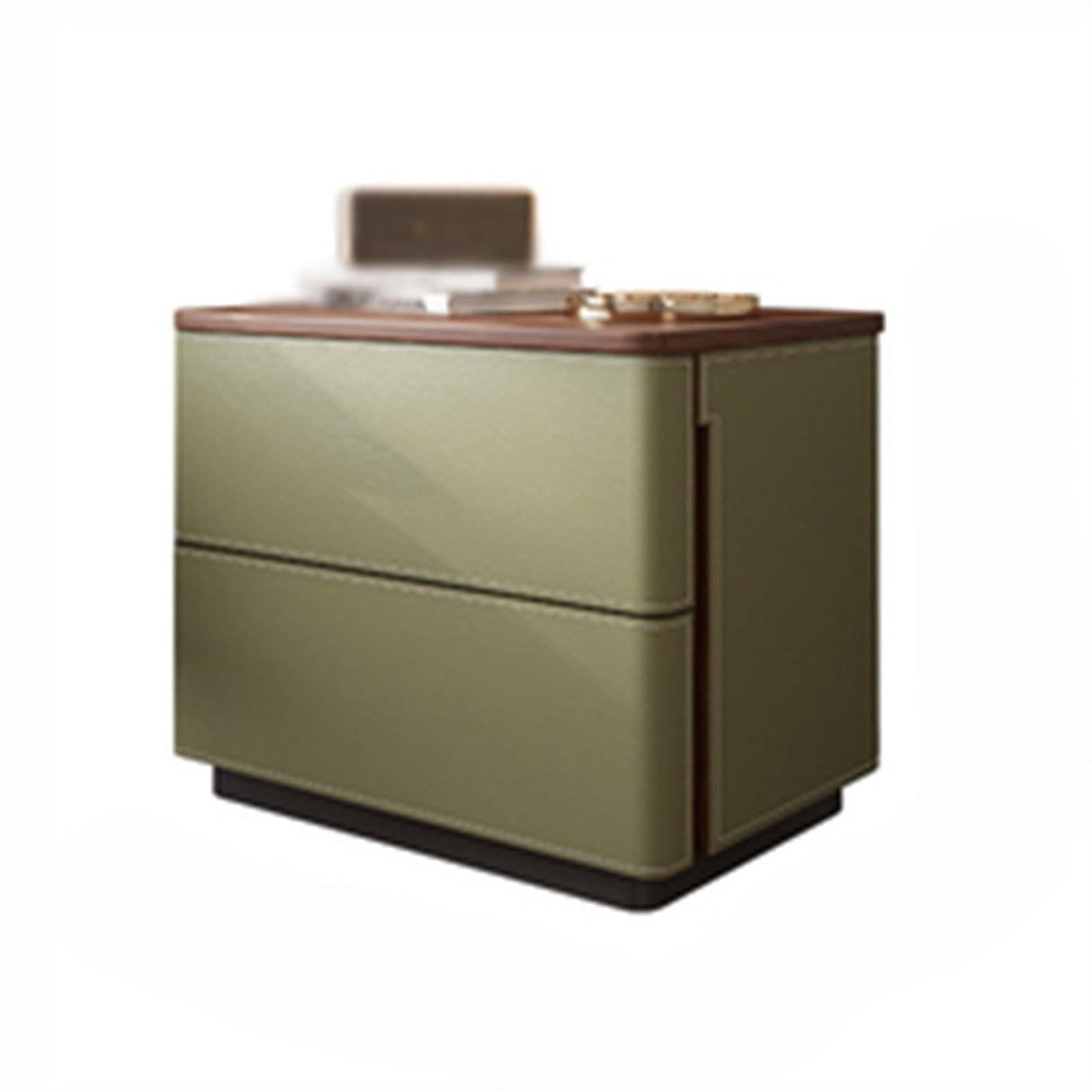 Night Stands Floorstanding Nightstand Wooden Bedside Table Leather Double/Triple