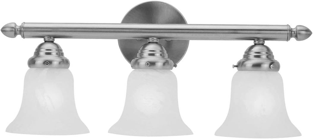 Lighting 1063-91 Neptune 3-Light Bath Light, Brushed Nickel