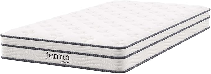 Jenna Innerspring and Foam Mattress-10-Year Warranty, Queen, White