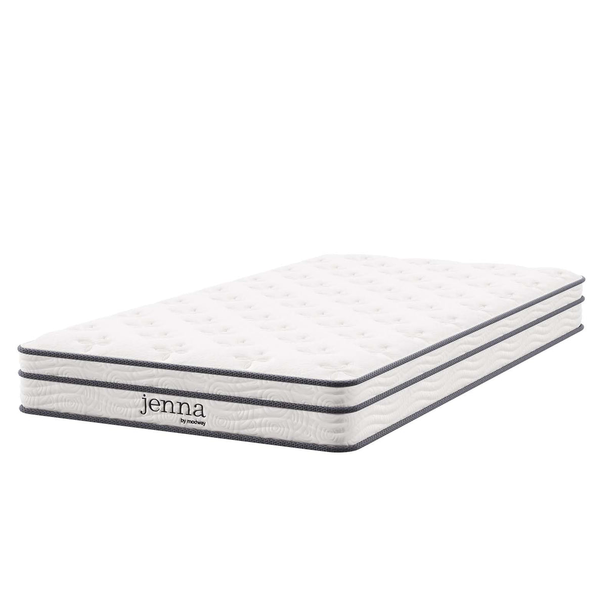 Jenna 6" Innerspring and Foam Narrow Twin Mattress in White