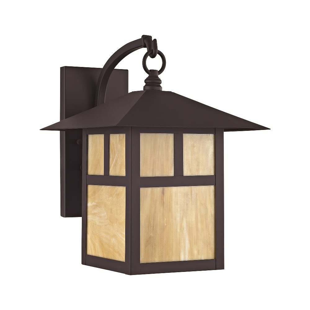 Lighting 2133-07 Montclair Mission 1 Light Outdoor Bronze Finish Solid Brass Wall