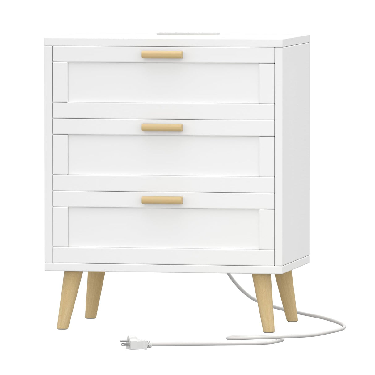 Nightstand with Charging Station, Night Stand