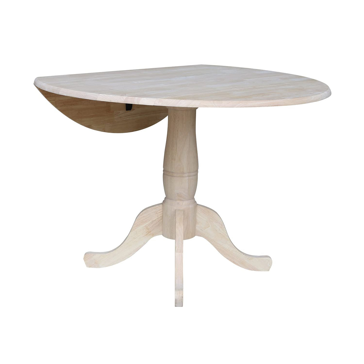 42" Round Dual Drop Leaf Pedestal Table-29.5" H,