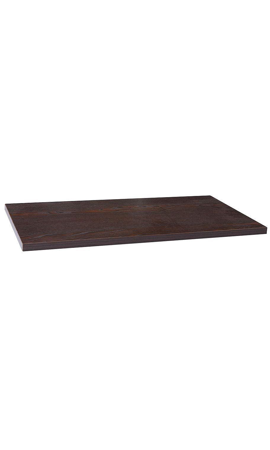 Faux Dark Walnut Shelf (Melamine) - 12" D x 24" L