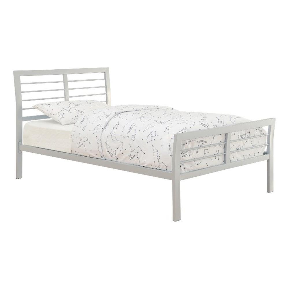 Coaster B1 = Bed, Metal, Silver, Box 1 Of 2-Silver