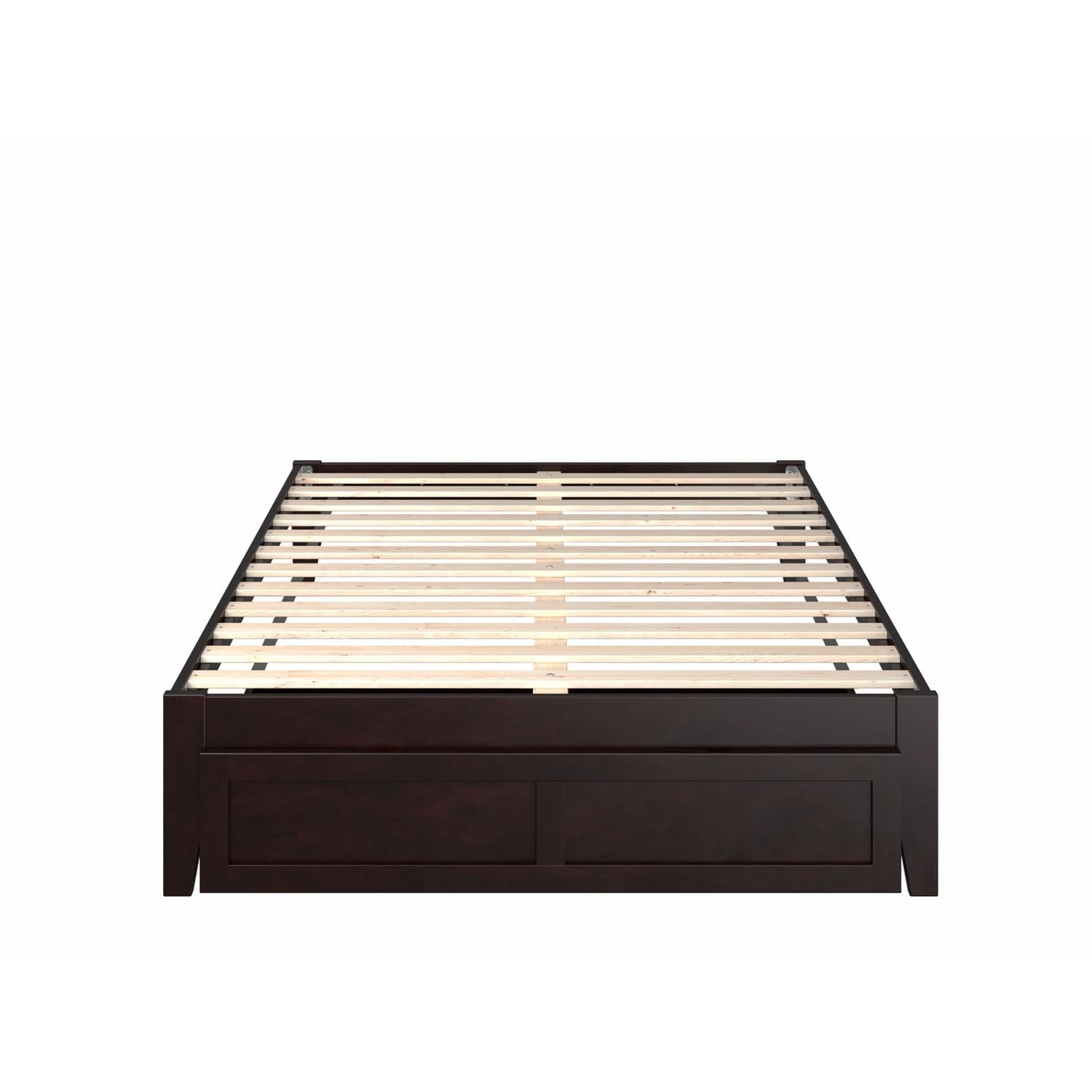 Classic Comfort Full Bed with Foot Drawer in Espresso