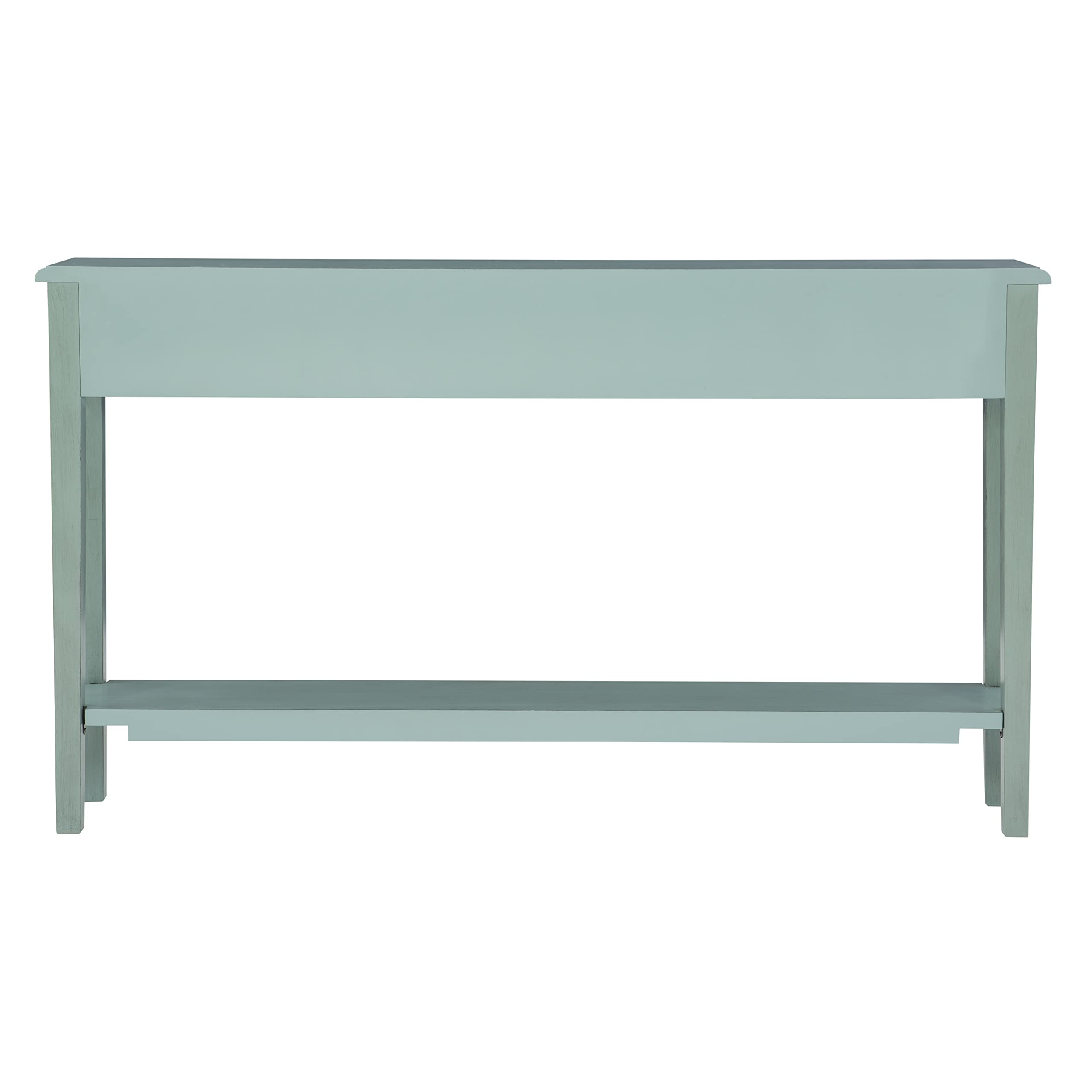 Furniture Sadie Long Console Table, Teal
