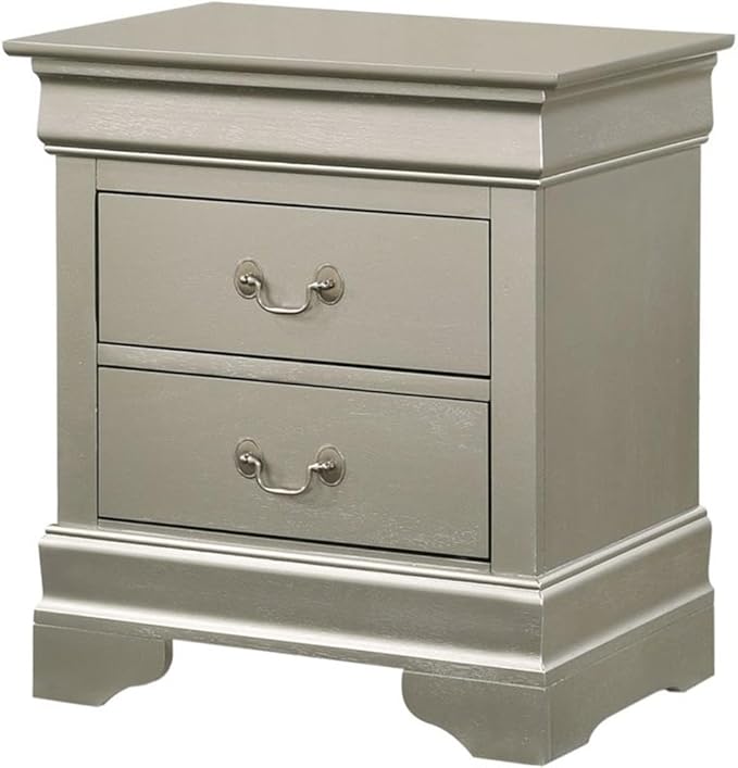 Louis Phillipe 2 Drawer Nightstand in Cherry