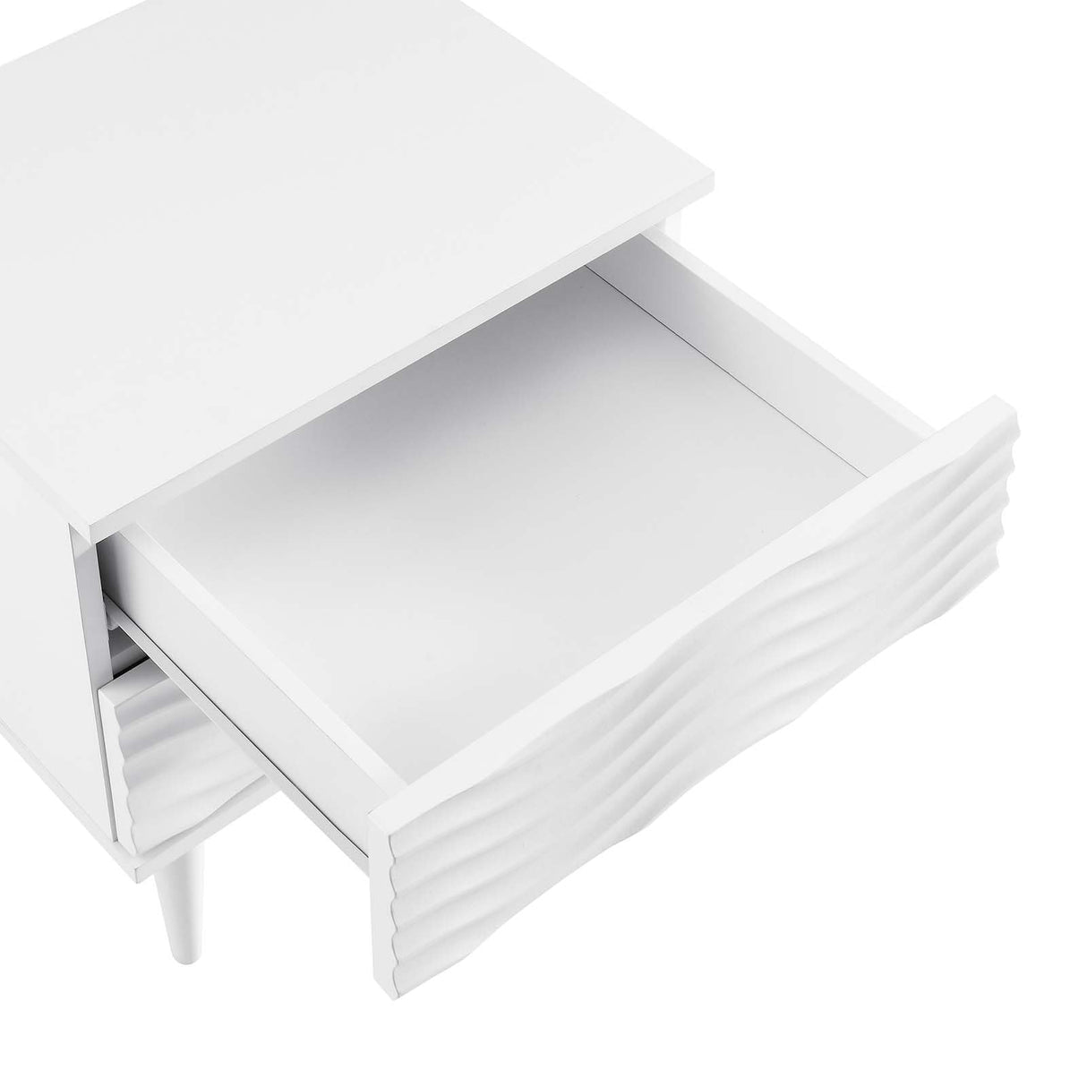 Modern 2-Drawer Bedside Accent Table Nightstand