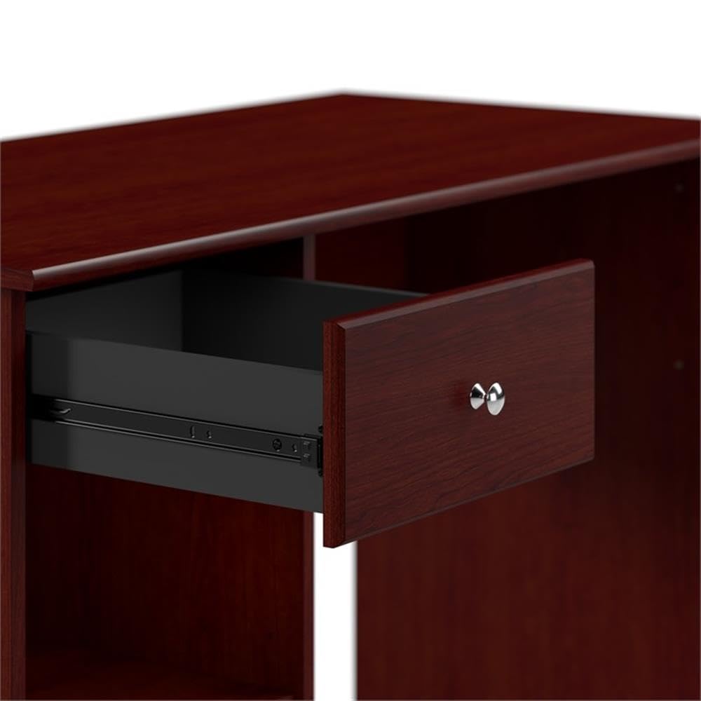 Cabot 48W Computer Desk with Storage in Harvest Cherry | Small Table