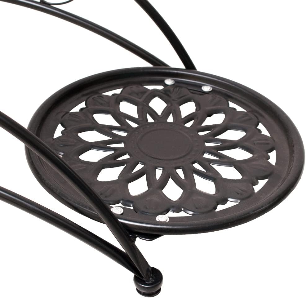 Cre Cra Metal 3 Tier Plant Stand Flower Pot Holder Potted Plant Stand Indoor Outdoor Display Rack for Patio Garden Balcony