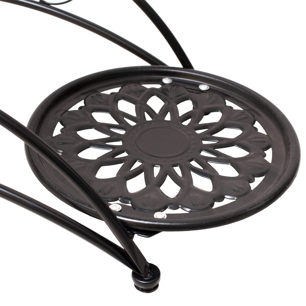 Cre Cra Metal 3 Tier Plant Stand Flower Pot Holder Potted Plant Stand Indoor Outdoor Display Rack for Patio Garden Balcony