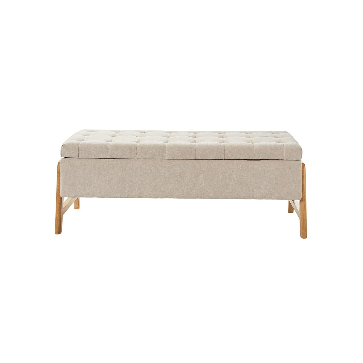 Rita Mid-Century Modern Upholstered Storage Bench
