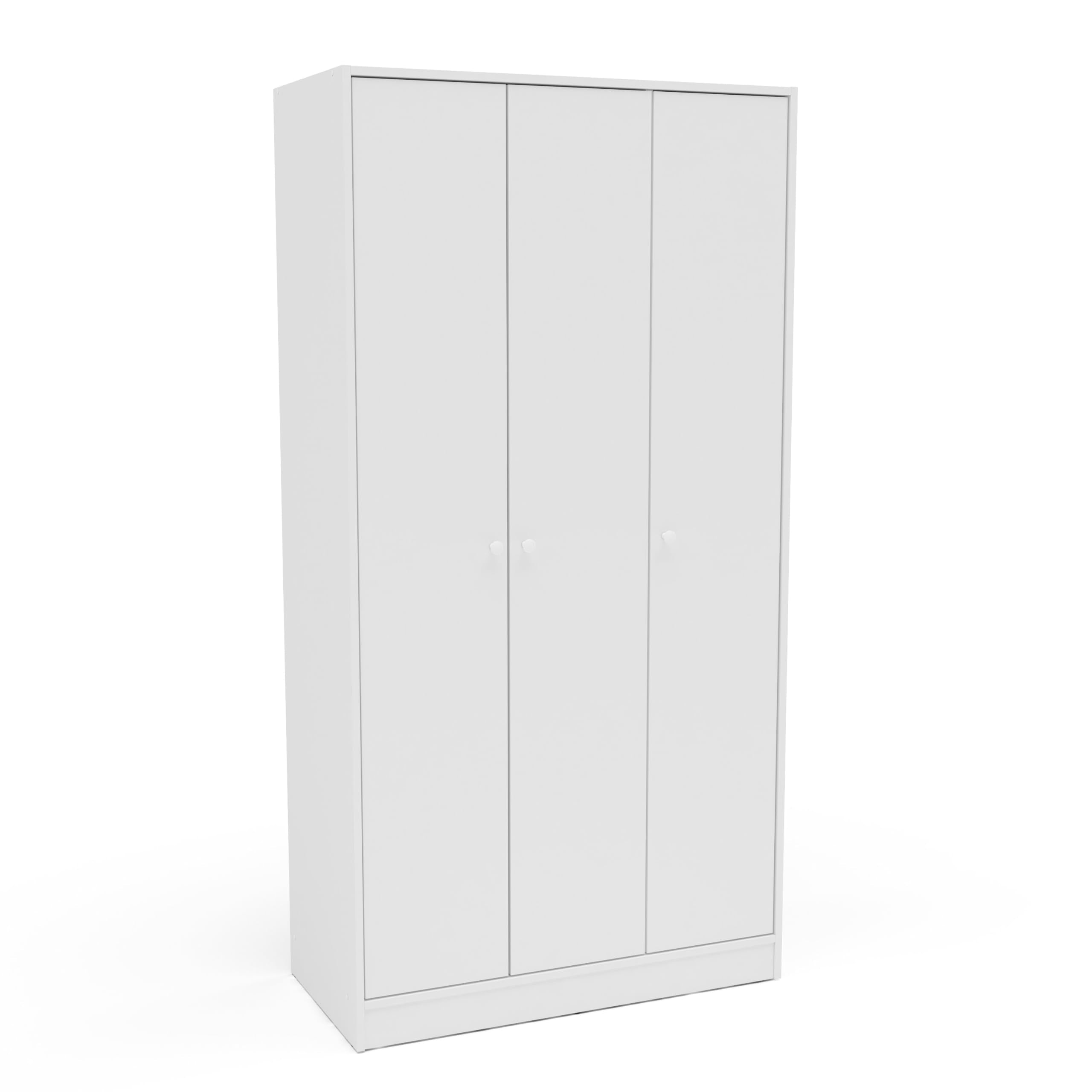 Denmark 3 Door Wardrobe White