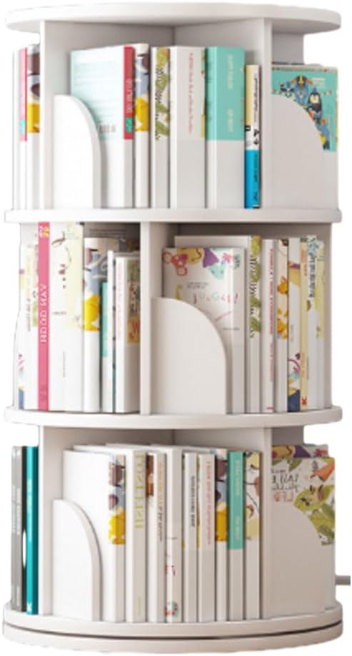 Rotating Bookshelf, Floor Saving Children's Picture Book Shelf, Simple Bookshelf