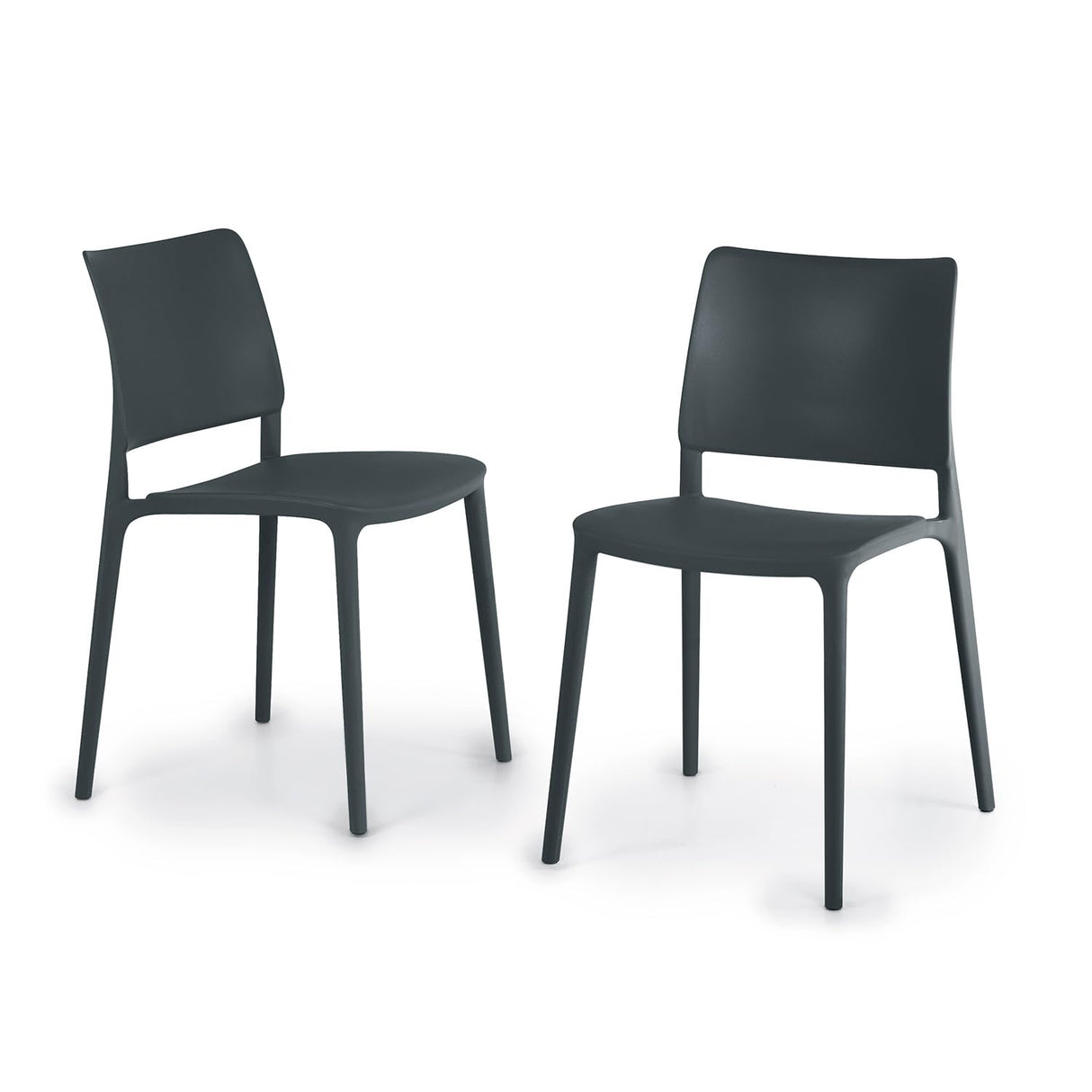 Maiori Modern Stacking Plastic/Resin Patio Dining Side Chair Indoor/Outdoor