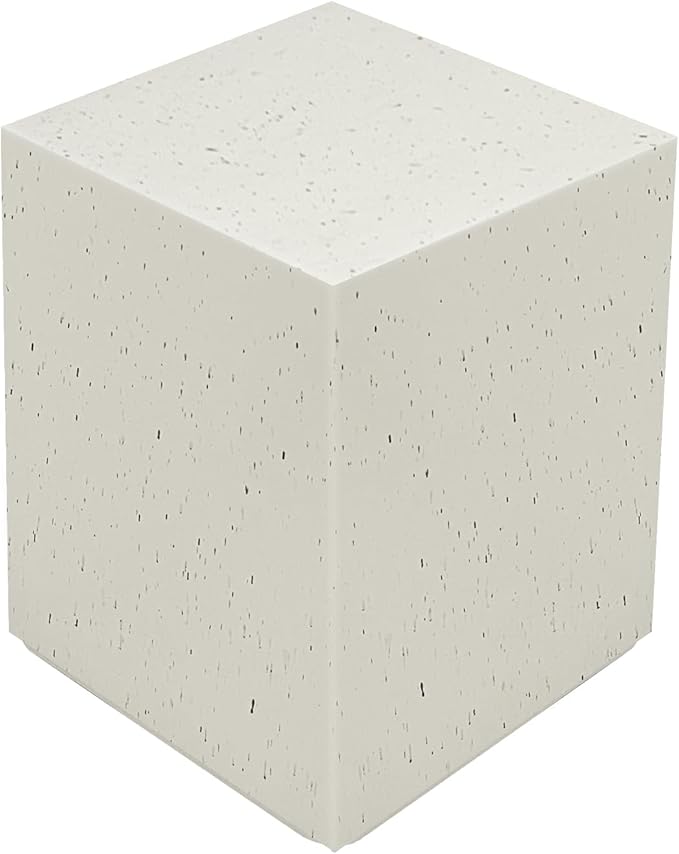 Concrete Square Side Table, Garden and Patio Outdoor Accent Table