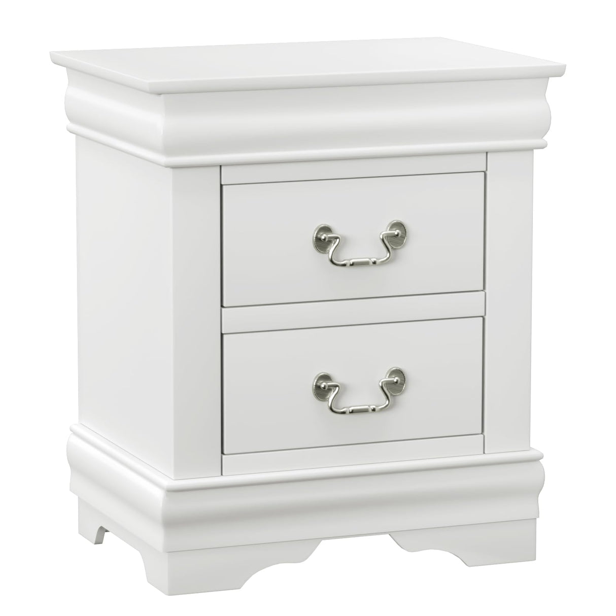 Louis Philippe Nightstand in White