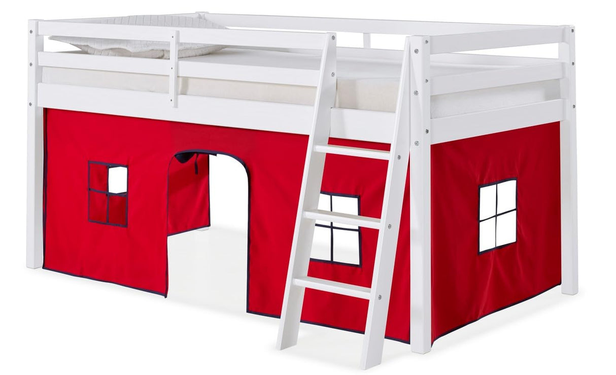 Junior Loft - White with Red and Blue Tent