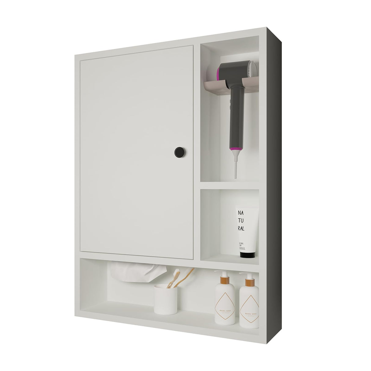 Bathroom Wall Cabinet,Medicine Cabinet Doors and Adjustable Shelf in The Bathroom