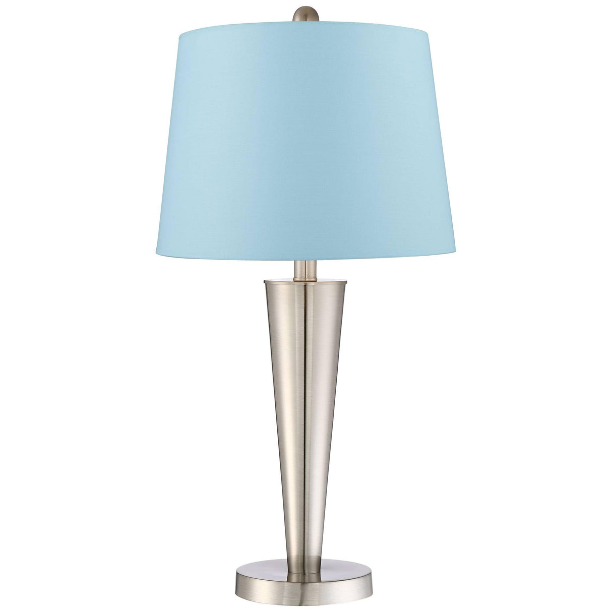 Geoff Modern Art Deco Style Table Lamps 26" High Set of 2 with USB Charging