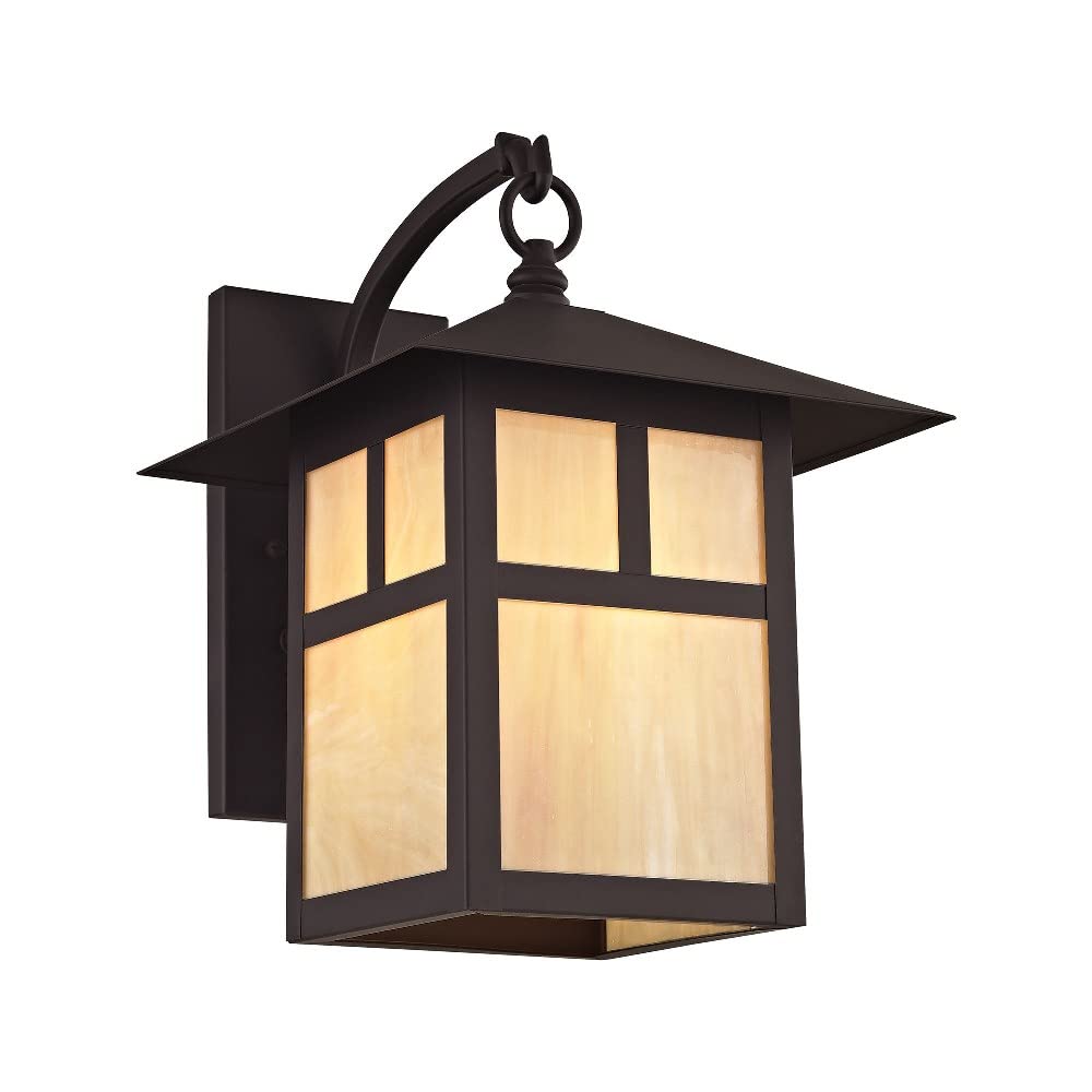 Lighting 2133-07 Montclair Mission 1 Light Outdoor Bronze Finish Solid Brass Wall