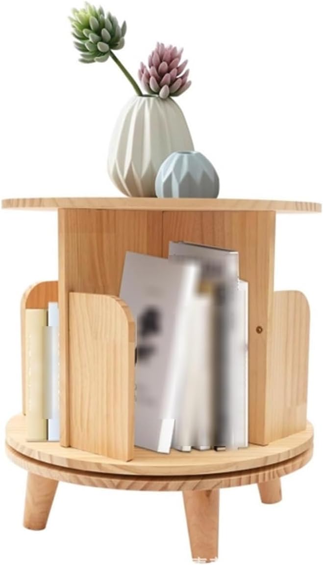 4 Tier Floor Standing Bookcase,Home High - Density Bookcase, Wood Bookshelf Organizer