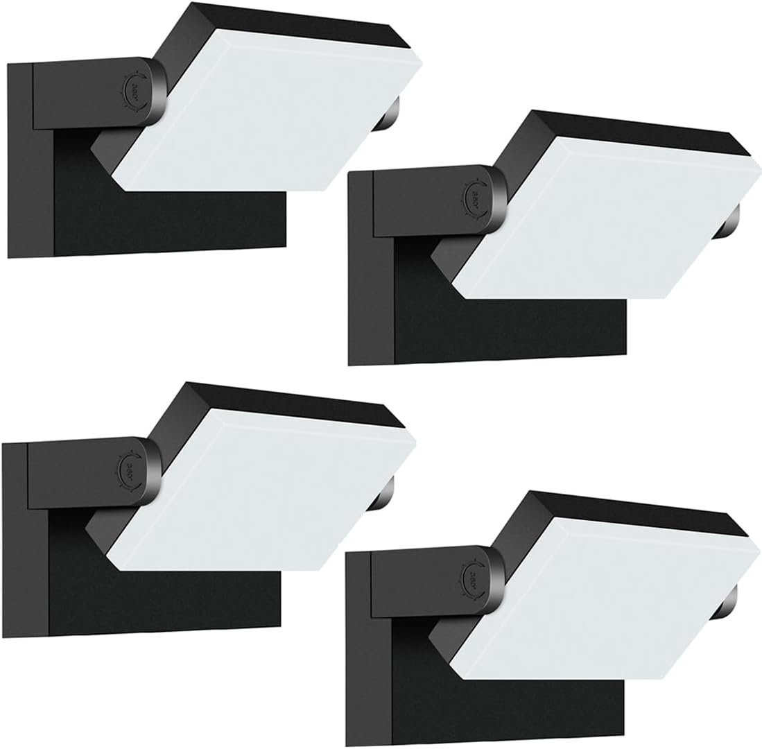 Flood Lights Outdoor - 360 Adjustable Head 60W Wall Pack Switch Control Modern