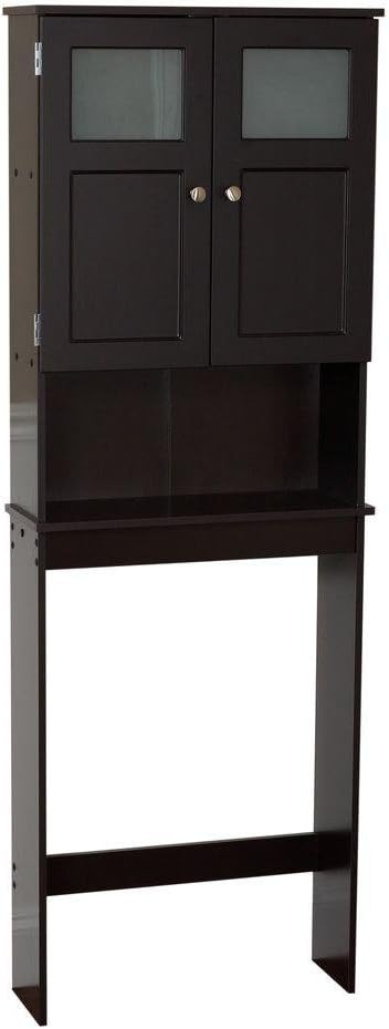 Bathroom Wall Cabinet, White with 2 Doors and 3 Adjustable Shelves