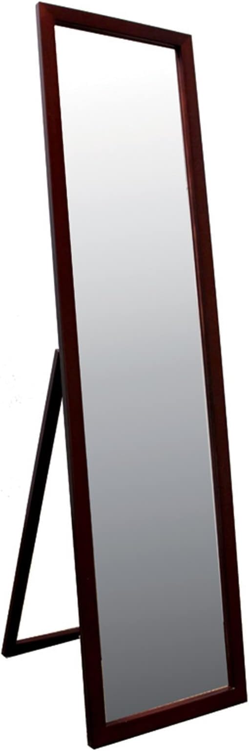 Stained Rectangle Cheval Standing Mirror Freestanding