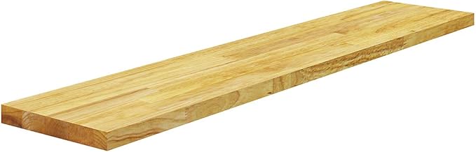 Floating Shelf Wall Mounted Solid Butcherblock Shelf 12" Depth x 60" Length x 1" Thick