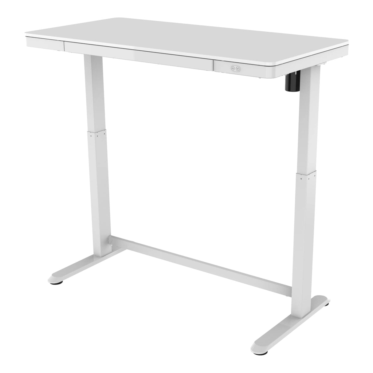 Electric 48'W Height-Adjustable Standing Desk, White