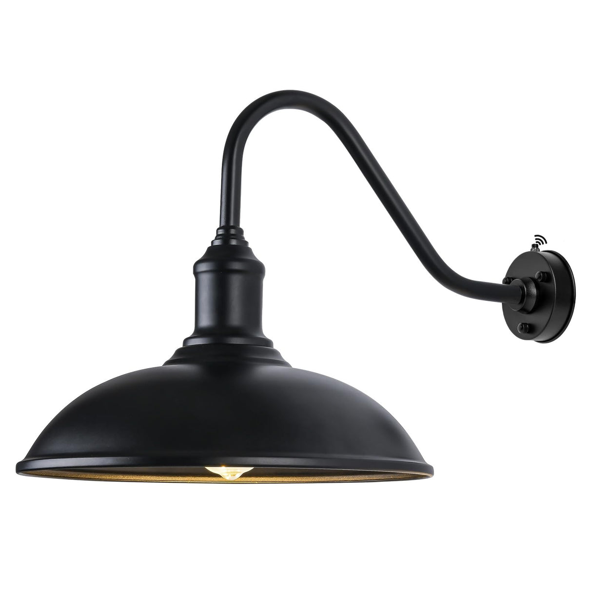 Dusk to Dawn Exterior Farmhouse Lighting 21" Diameter Barn Light Fixture for House