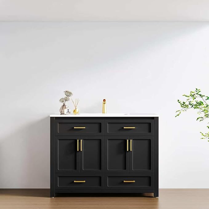 48 inch Sink Bathroom Vanity with White Top Bathroom Vanity with Sink