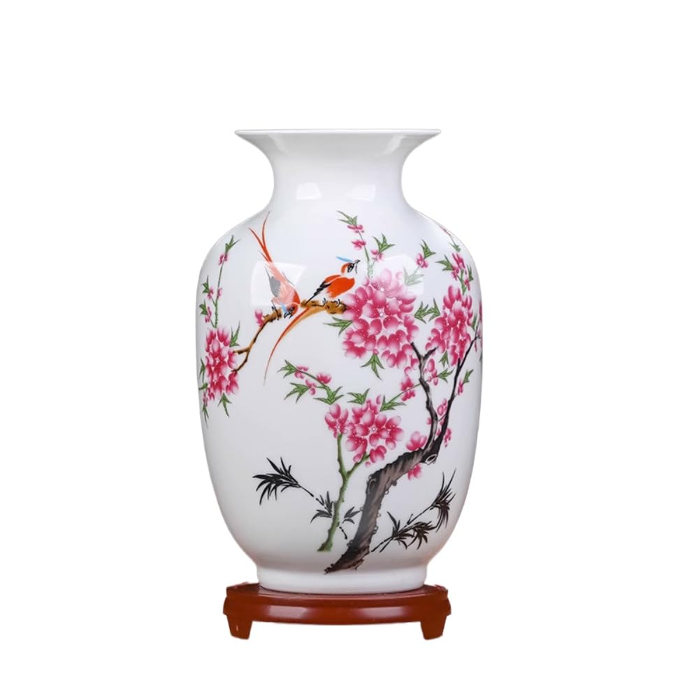 22cm Jingdezhen Ceramic Vase Flower Arrangement Home Decoration and Ornaments