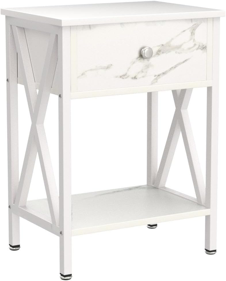 Night Stands for Bedroom Rustic Nightstand Bedside End Tables with Drawer Storage