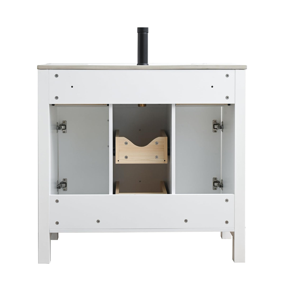 36-Inch Modern Bathroom Vanity with Sink, Large Freestanding Storage Cabinet