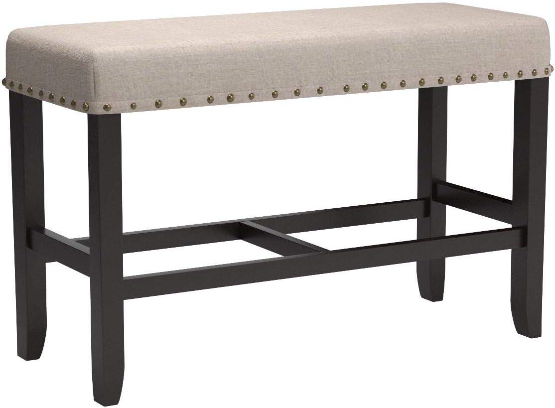 Biony Fabric Counter Height Dining Bench