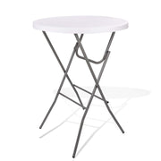 32in Cocktail Table high top Folding Table, Portable bar Height Folding Table, Round