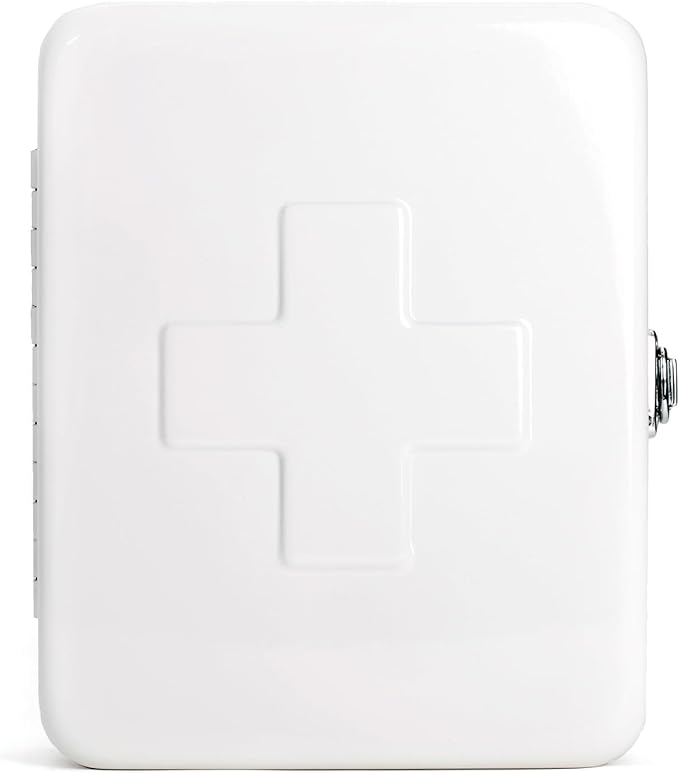 Empty Steel First Aid Kit Case – Multi-Purpose Medical Supply Organizer