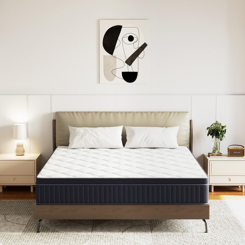 8 Inch Twin Mattress, Medium Hybrid Mattress