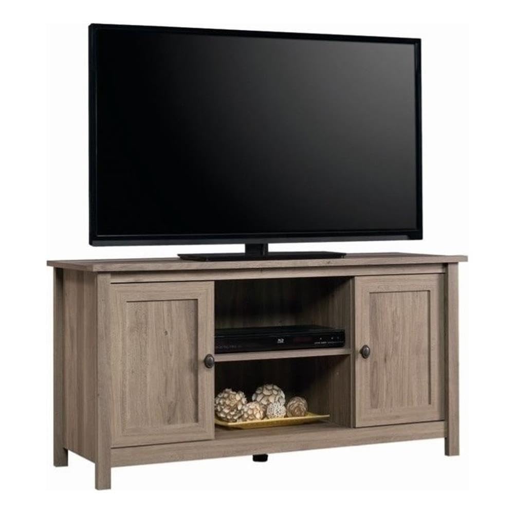 Panel TV Stand, For TVs up to 47", Salt Oak finish