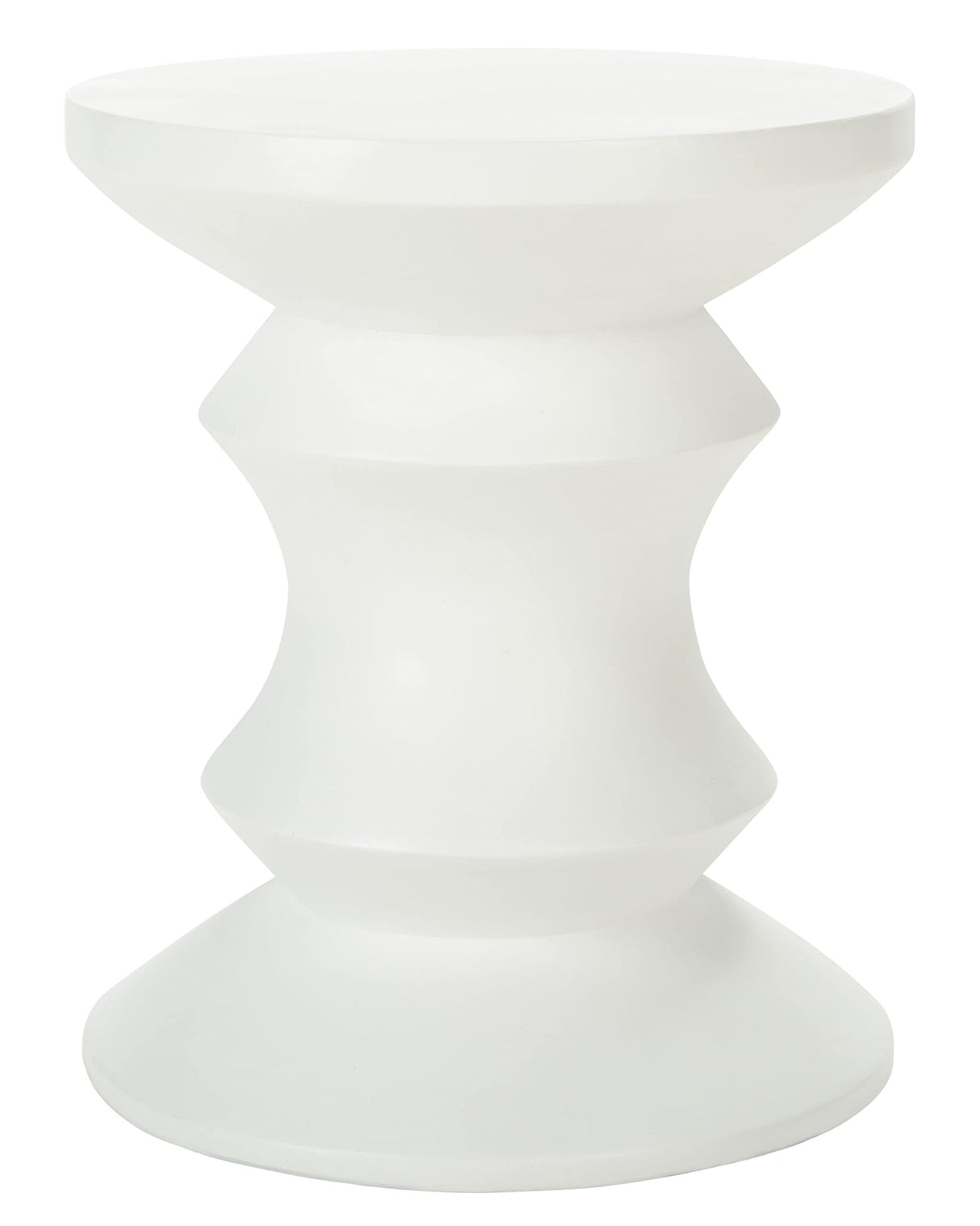 Outdoor Collection Katara Modern Ivory Concrete Accent Table (Fully Assembled)