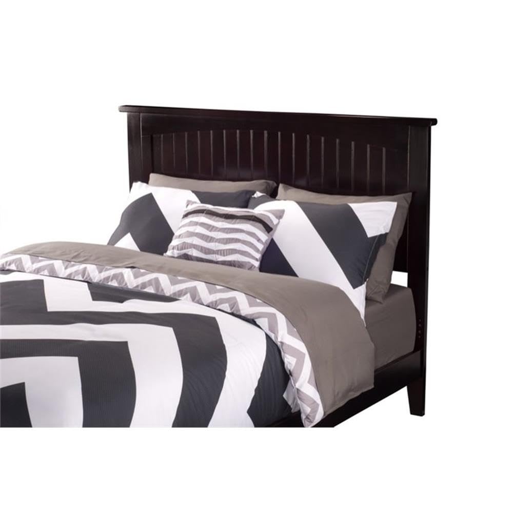 BOWERY HILL Full Platform Panel Bed with Trundle in Espresso