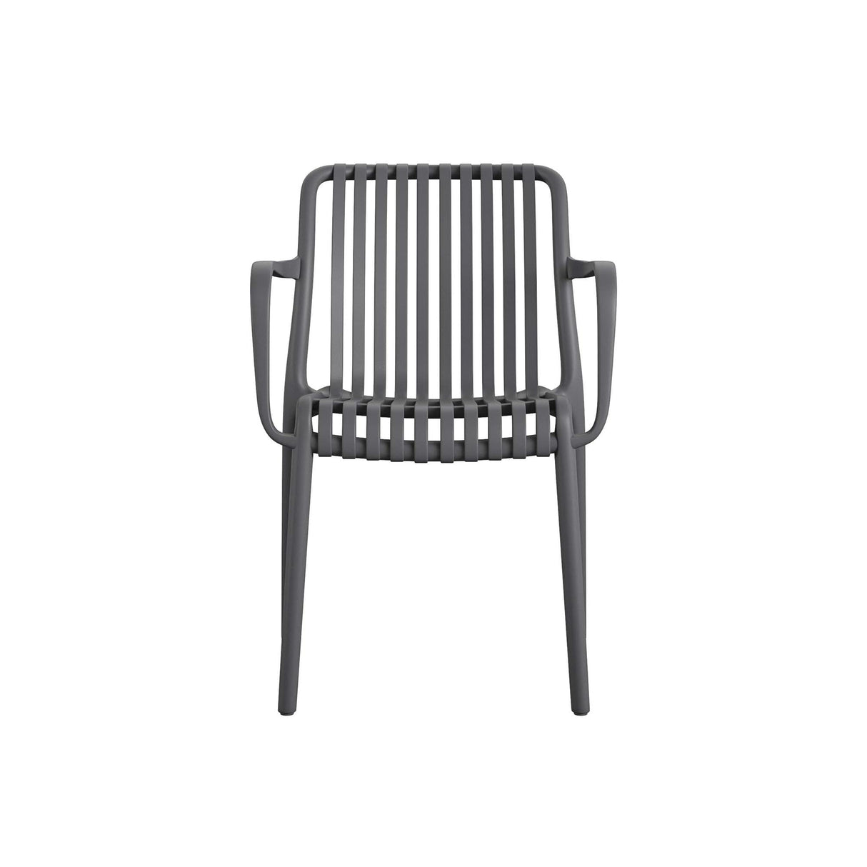 Bennett Stacking Dining Chairs by The, 4 Pack, Charcoal