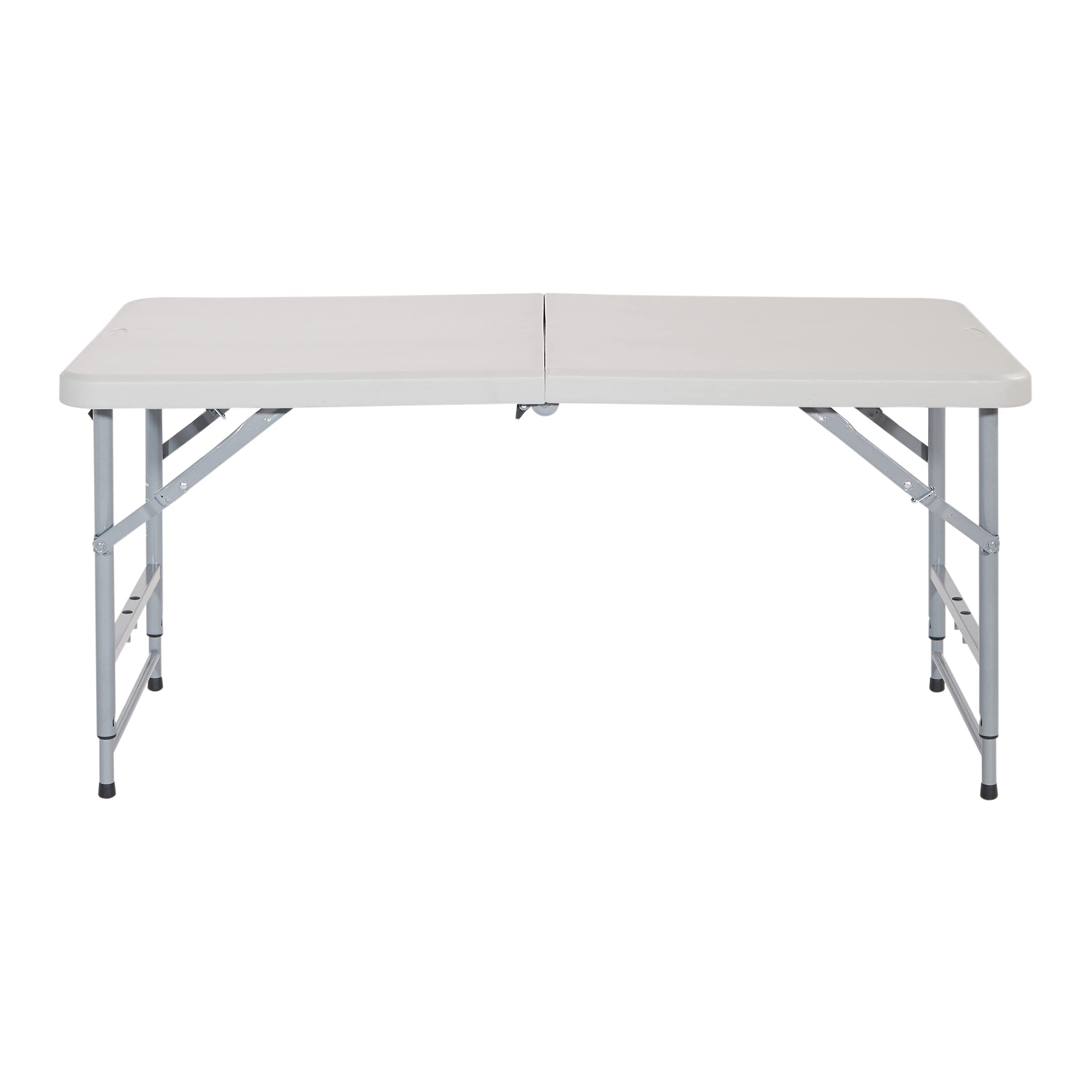 Resin Multipurpose Rectangle Table, 4-Feet Long, Height Adjustable